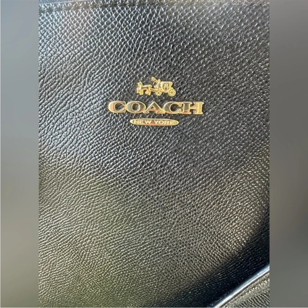 Coach Black Leather Christie Carryall Bag EUC - Picture 4 of 12